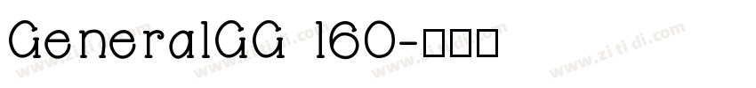 GeneralGG 160字体转换